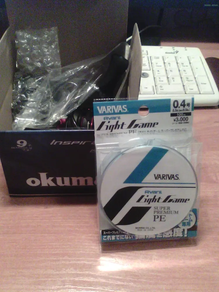 Okuma Inspira 20R и Varivas Light Game Super Premium PE