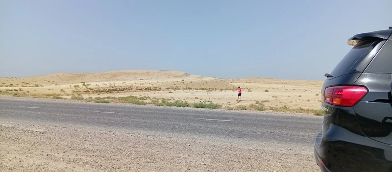 Полупустыня по дороге из Самарканда в Бухару.