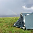 Половина радуги и половина палатки