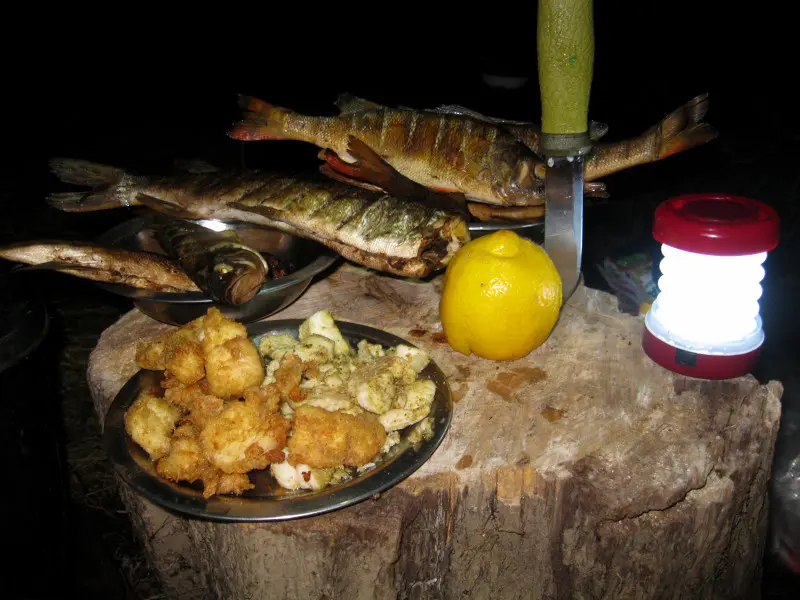 Скромный рыбацкий ужин