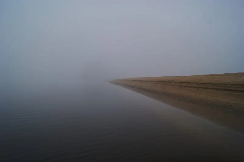 Не туман — туманище 16 июля на Оке реке