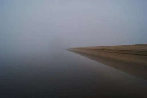 Не туман — туманище 16 июля на Оке реке