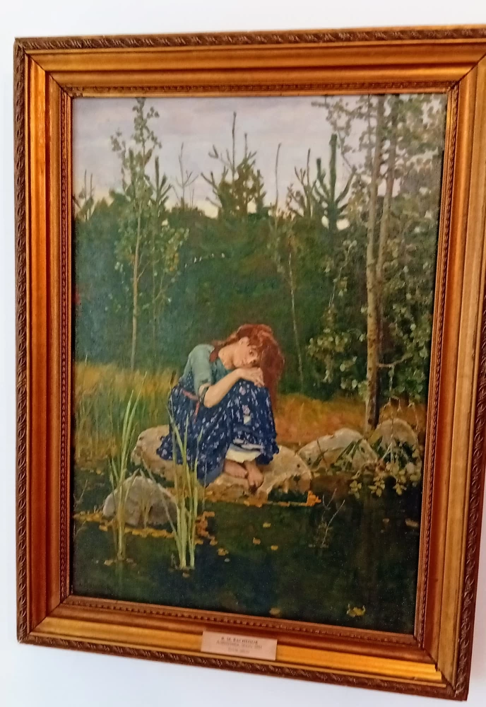 В. М. Васнецов «Алёнушка», 1881 г. Авторское повторение. Музей-заповедник Абрамцево.