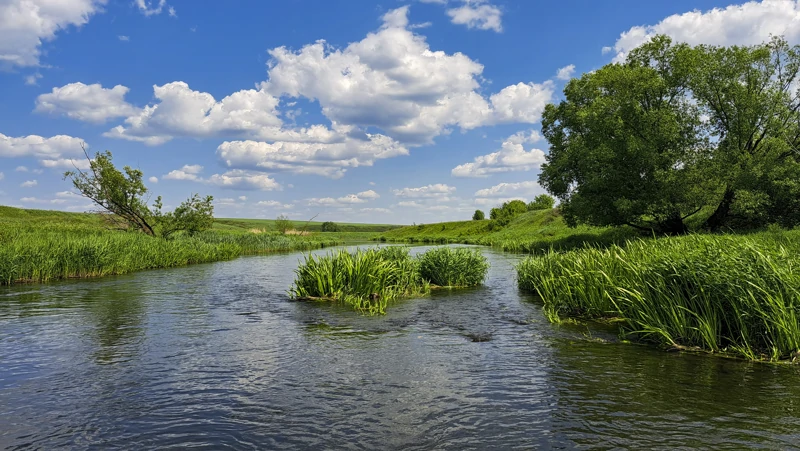 Перекат Вид с воды.