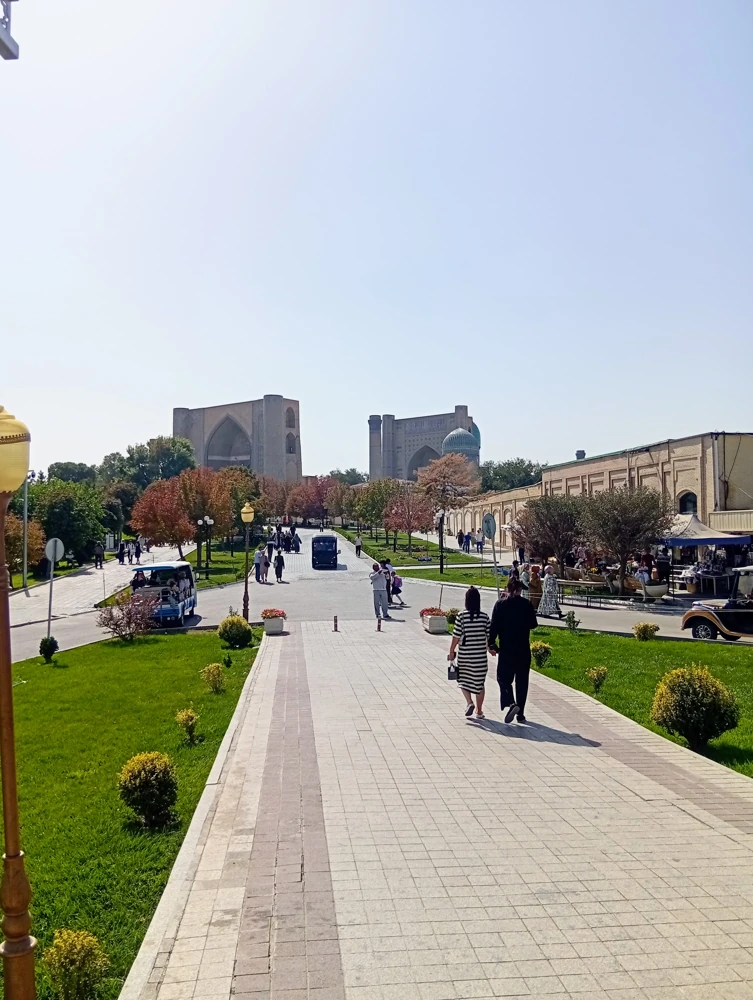 Мечеть Биби-Ханым, вид с улицы Ислама Каримова.