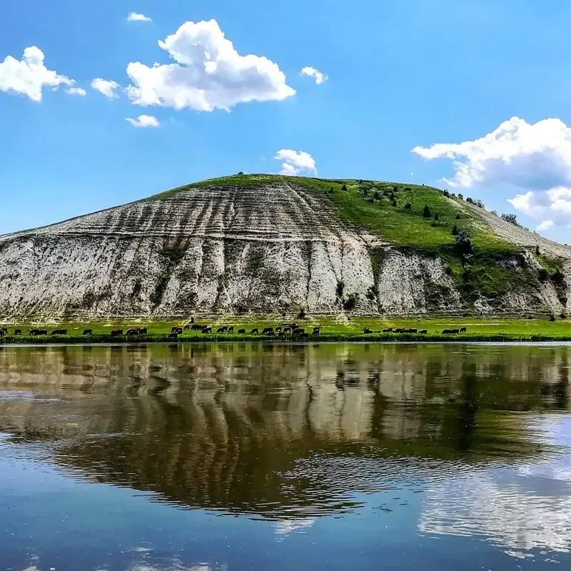 Верхний Дон, который средний) Рыбалка не очень, но я сильно не упирался, когда такая красота...