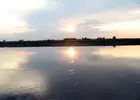 Закат на реке Чулым. Рис 1