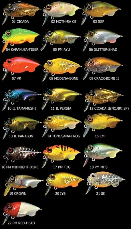 Некоторые расцветки Megabass Griffon Zero