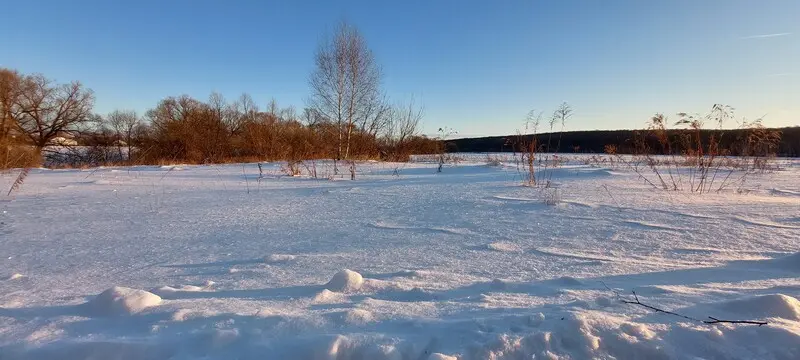 Утренний морозный пейзаж