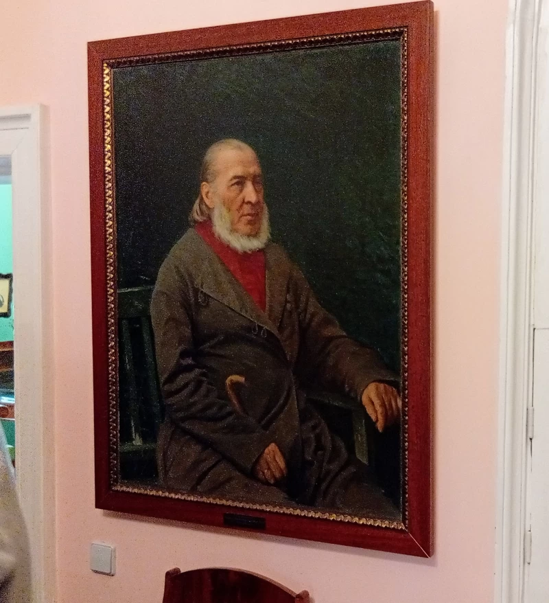 Портрет С. Т. Аксакова, 1878 г., Крамской И. Н. Копия, оригинал находится в Государственной...