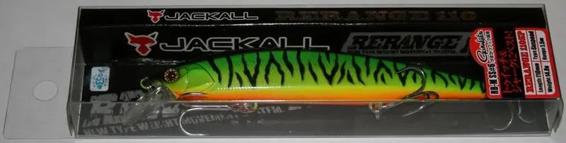 Ну а теперь обещанная вишенка на торте — Rerange 110SP от Jackall в цвете Hot Tiger! В России их...