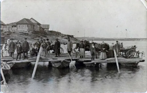 Переправа в Дубровино, конец 19-го века. Фото из музея.