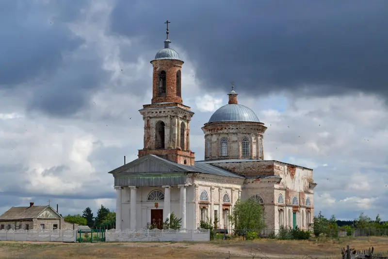 Церковь Николая Чудотворца. Это центр станицы.