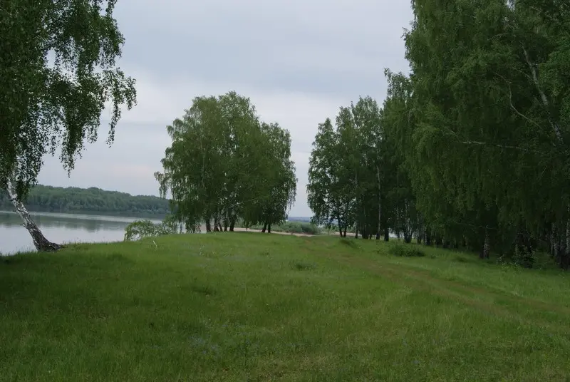 Местечко Лужки, берег реки Обь.