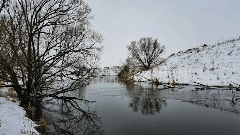 Чуть ниже плит.