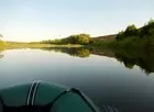 Вышли в залив. А вон с того обрыва, некоторое время назад, я делал фото.