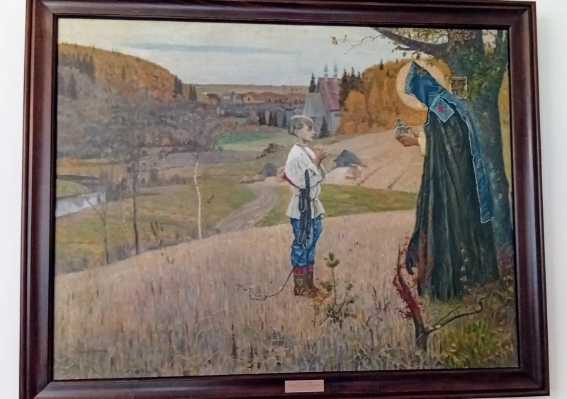 М. В. Нестеров «Видение отроку Варфоломею», 1923 г., авторская копия.