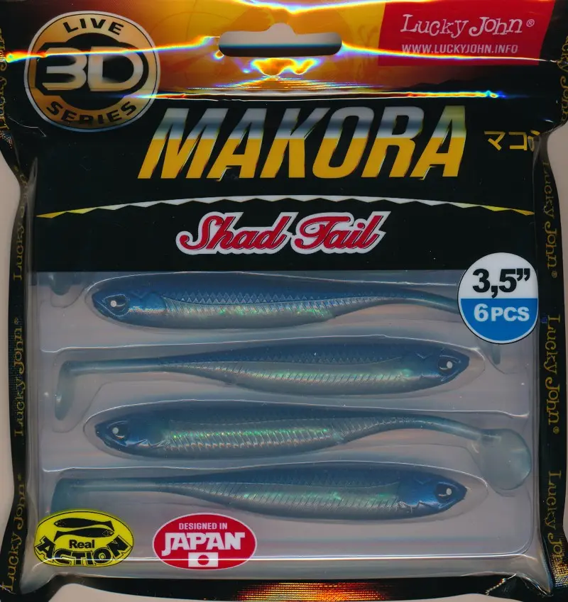 Lucky John Makora Shad Tail 3,5