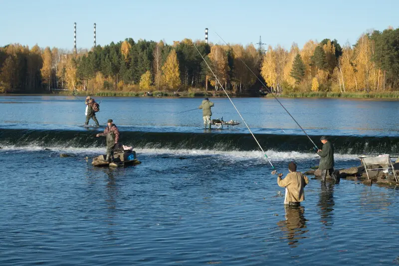 Рыболовные соревнования на сливе АЭС.