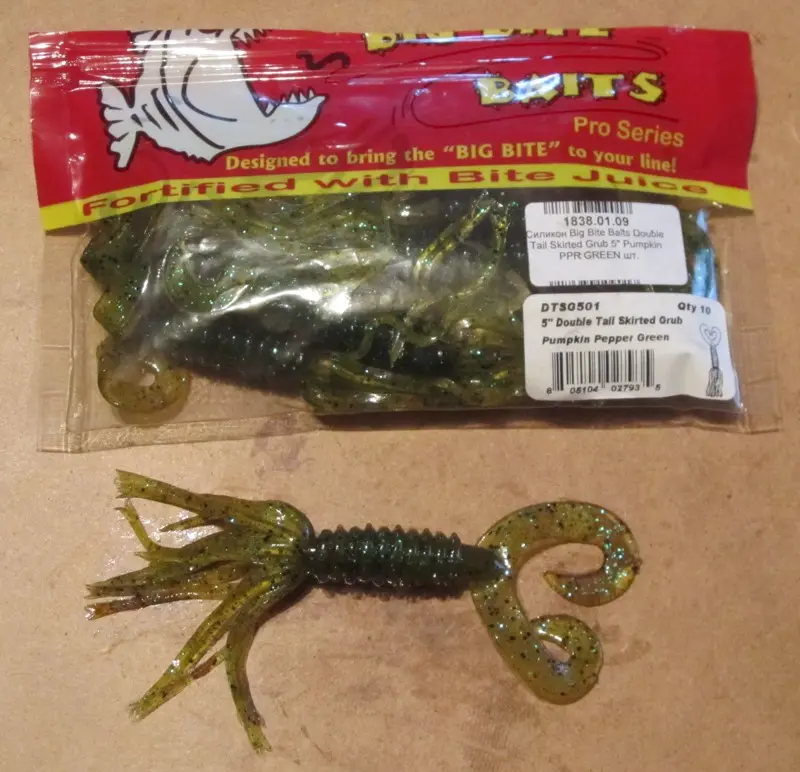 Double Tail Skirted Grub 5"