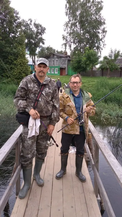 Мы с Владимиром на лаве.