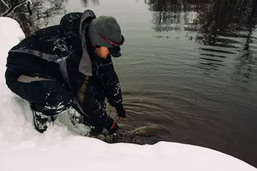 Ловля в снегопад
