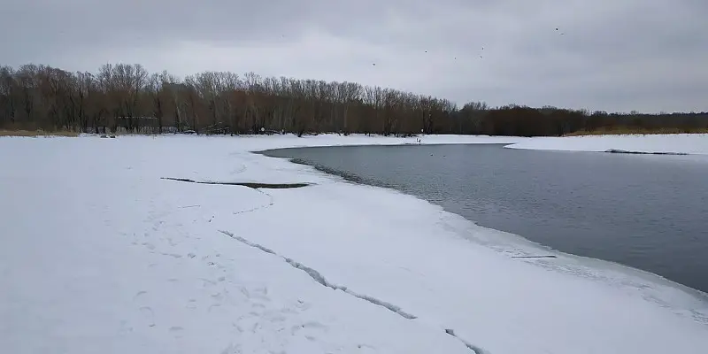 Р. Казанка в черте города.