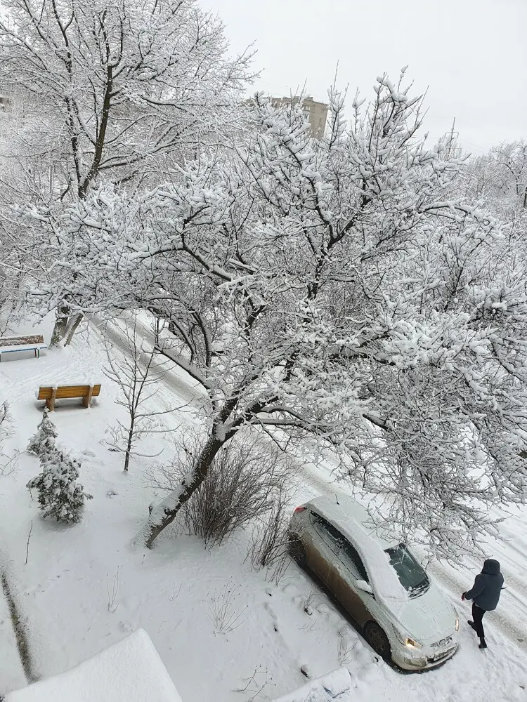 Прилетел в Волгоград, у нас зима...