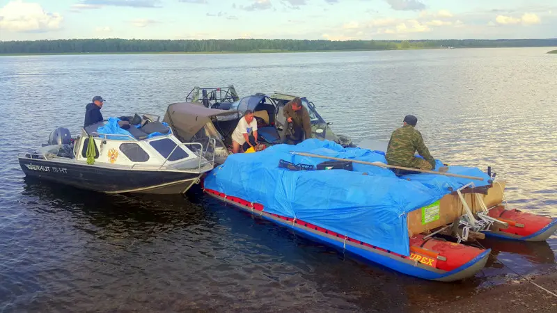 В такой связке мы прошли 1700 км. По воде.