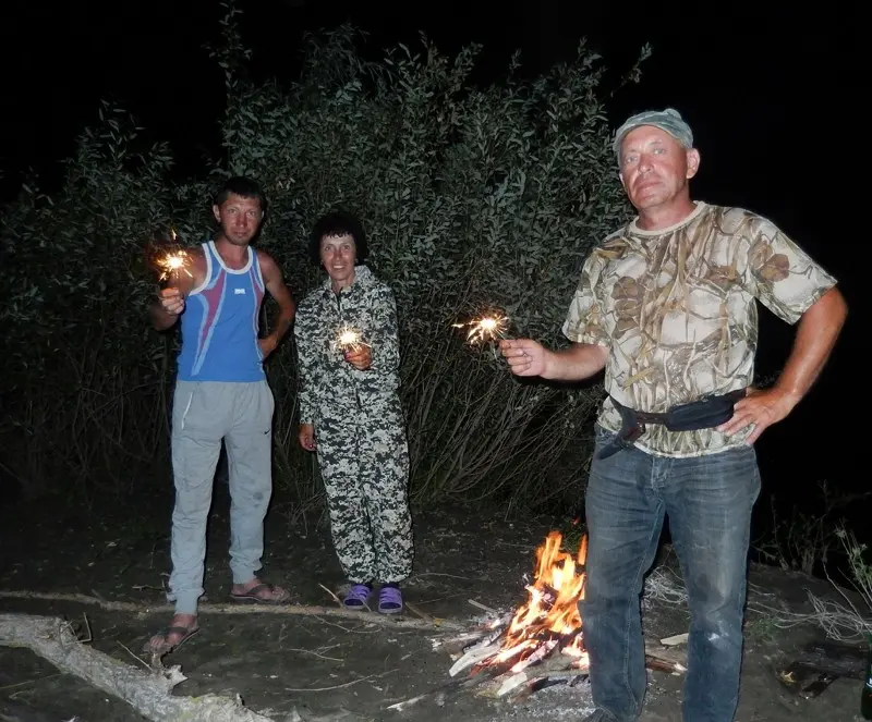 Маленький фейерверк, в честь крайней ночёвки!