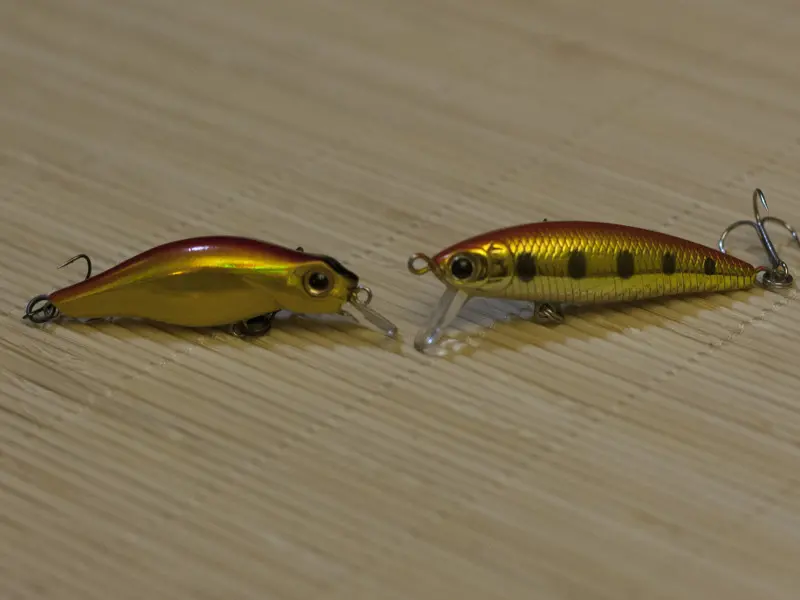 Jackson Komachi 45 S и LuckyCraft Bevy Minnow 45 SP