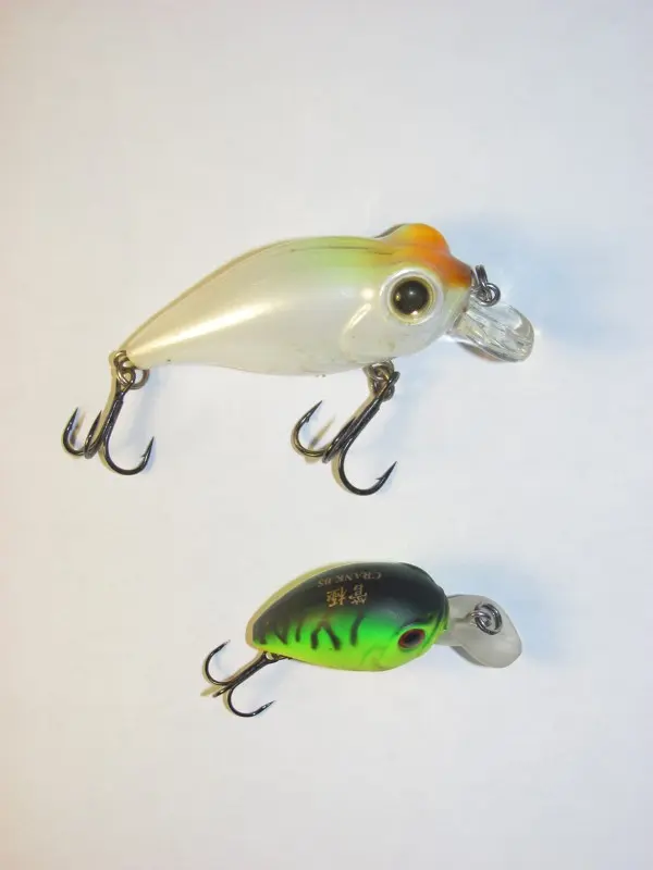 Вот они герои — дня: Owner/C'ultiva Bug Eye Bait (BB-48F) и Bassday Kangoku Crank (27S BS)