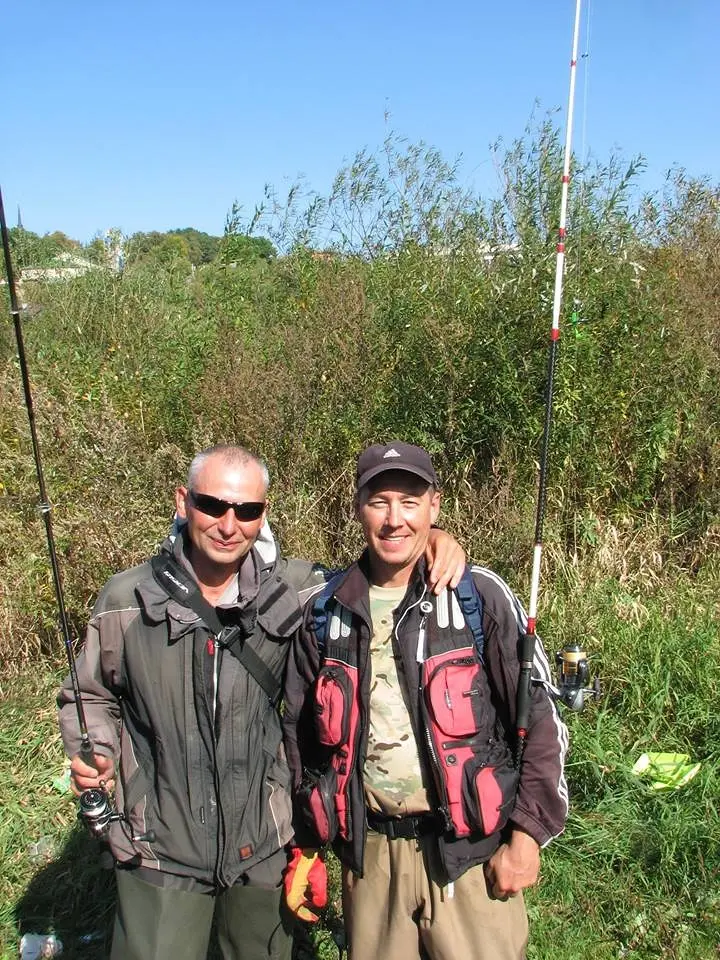 Команда Oka-fishing. Приехали парни из Московской области, опытом обменяться, за приз побороться...