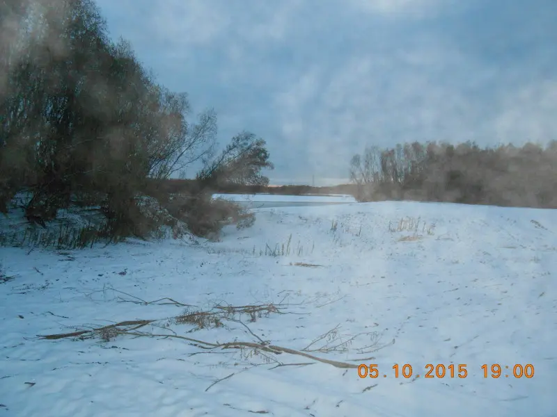 Высохшее русло. Весной и в середине лета тут была вода.